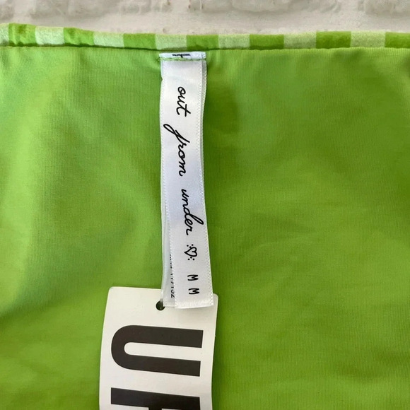 Urban Outfitters green plaid side tie bikini bottom - Picture 2 of 5